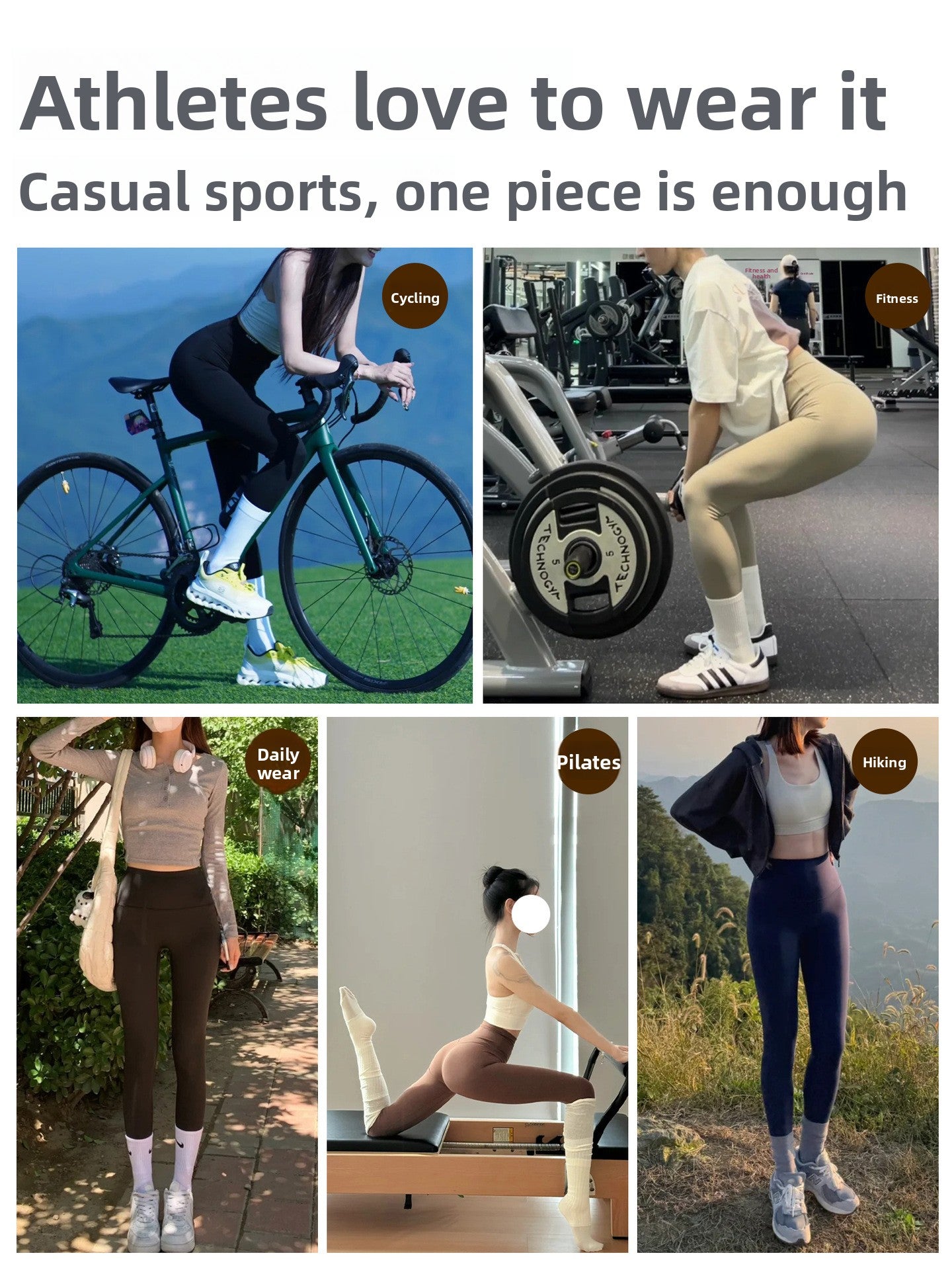 High Waisted Yoga Pants with Butt Lifting Effect